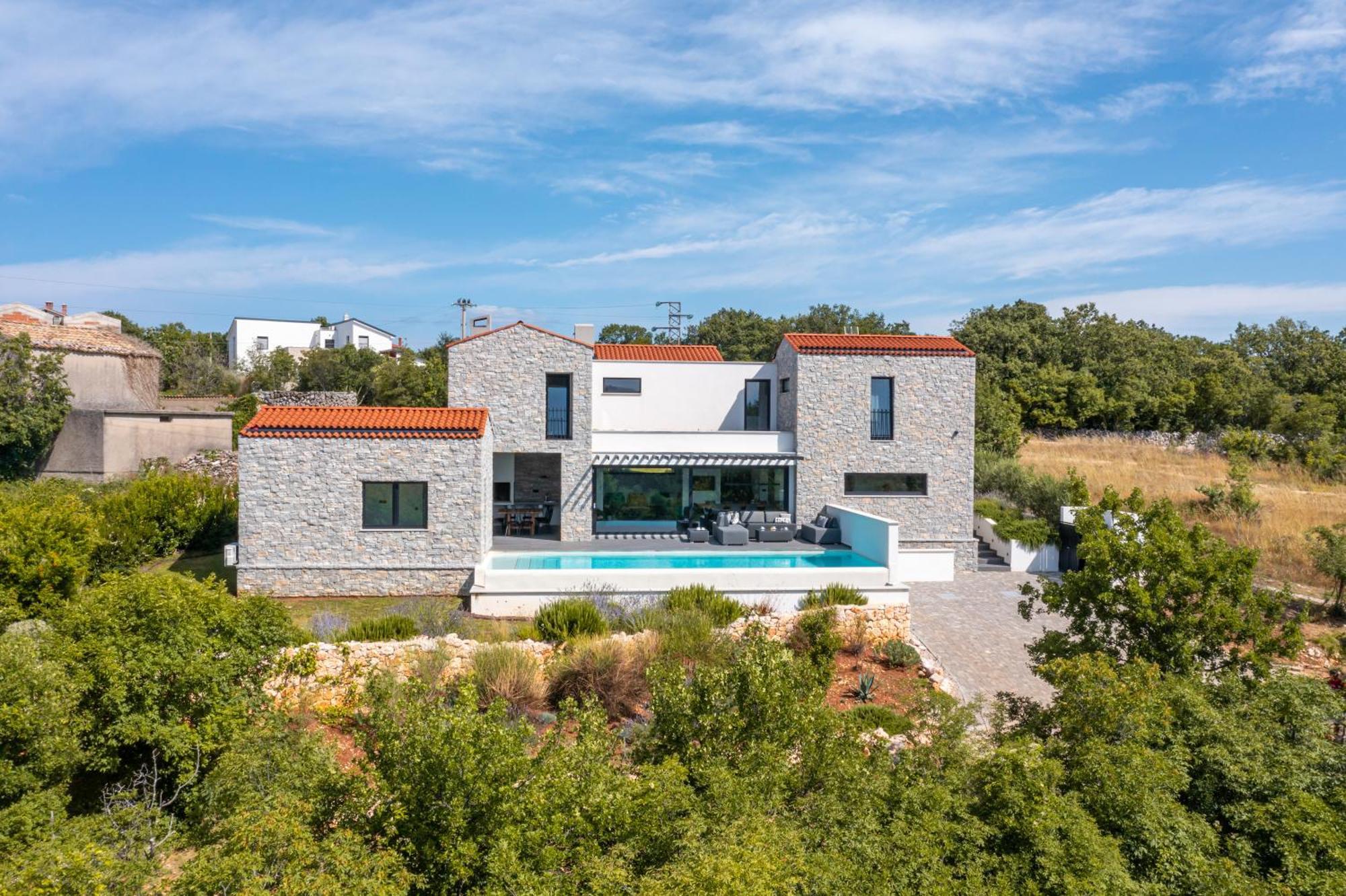 Villa Cà Veia Vrbnik Esterno foto